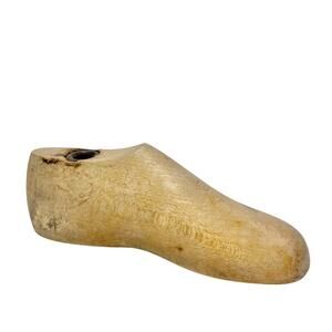Vintage Childs Lasts Wooden Shoe Tree Mold Cobbler Stretcher Insert 4E